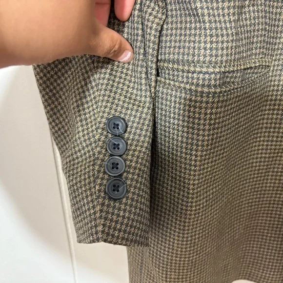 Oscar de la Renta Menswear BlazerWool Tweed Sport Coat JacketSize 42L